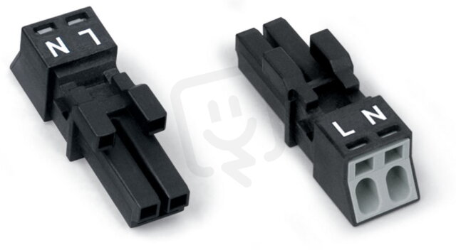 Zdířka 2pól. Kód. A černá WAGO 890-202