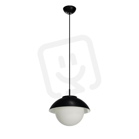 Závěsné svítidlo se skleněným stínidlem OSMONT LUKIDA ST2 10W IP40 E27 černá