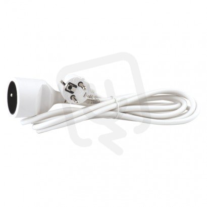 Prodlužovací kabel 3 m 1 zásuvka bílý PVC 1mm2 EMOS P0113