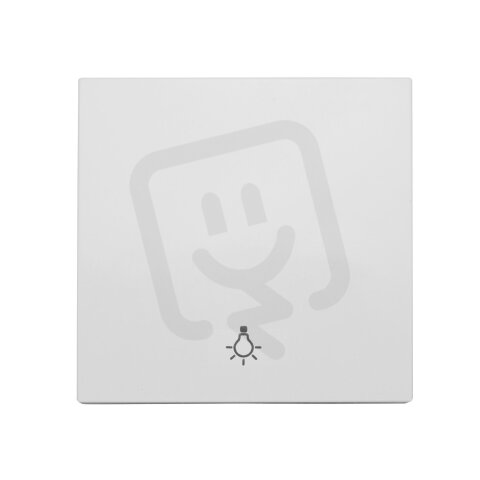 Kryt spínačů a ovladačů, symbol světlo, bílý SCHRACK EV102005--