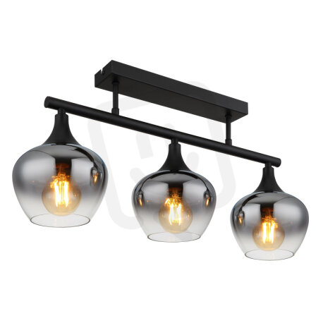 Stropní svítidlo MAXY černá 3x40W E27 IP20 GLOBO 15548-3D1