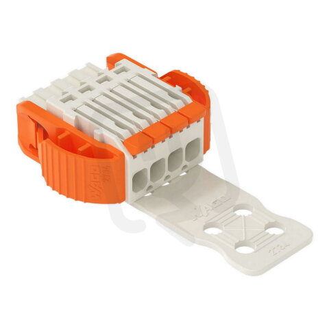 1vodičová pružinová svorkovnice, Páčka, Push-in CAGE CLAMP, Světle šedá