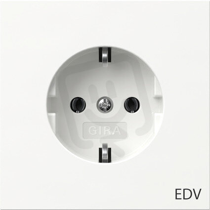 Zásuvka SCHUKO EDV F100 čistě bílá GIRA 445870