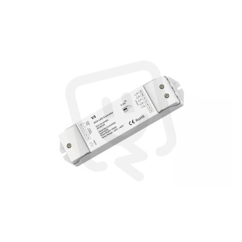 5-kanálový RGB+CCT LED RF kontroler pro LED pásky ALUMIA A-V5