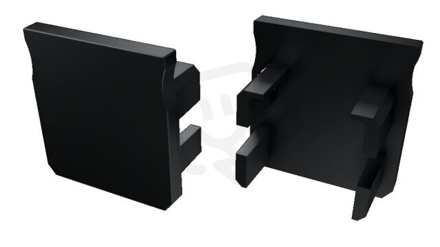 Koncovka profilu EC-PROFIL Y BLACK (12-0092-01) GREENLUX GXLP1462