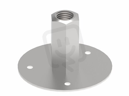 Zemnící patka pro připojení M16, L50mm, materiál V4A GROMTOR 291215
