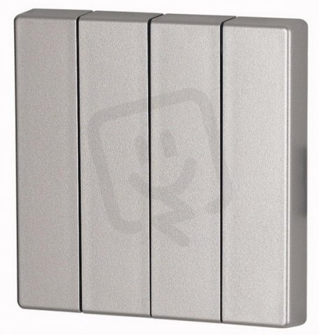 CWIZ-04/03 Kryt RF tlačítka 4x1/4 55x55mm Stříbrná matná Eaton 126052