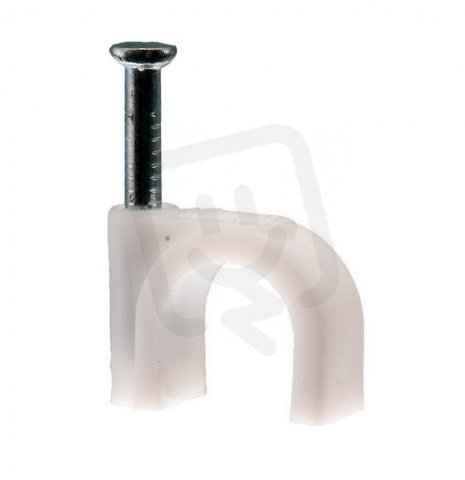 Příchytka kabelová s hřebíkem,10mm (25ks