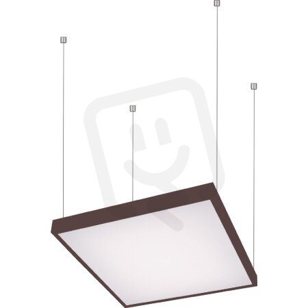 Závěsné svítidlo Quatro panel S 400x400 závěs hnědá 41W IP20 LED 4000K