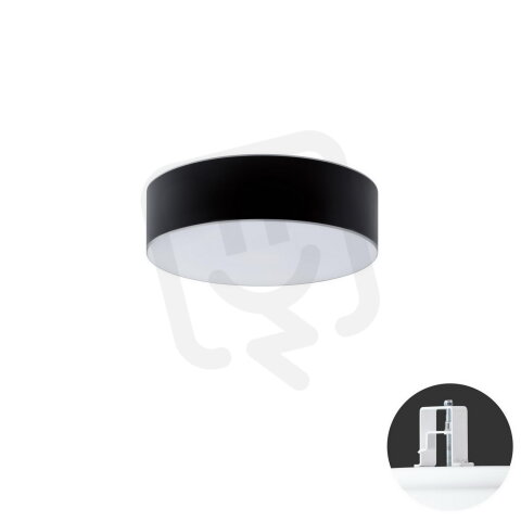 Polovestavné svítidlo ERIS CV2 13W IP44 4K NZ3h SKLO OPAL černá OSMONT ERI67988