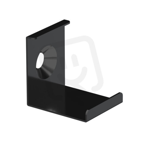 Kovový úchyt k profilu RS2, RD2, RF černá MCLED ML-762.412.43.0