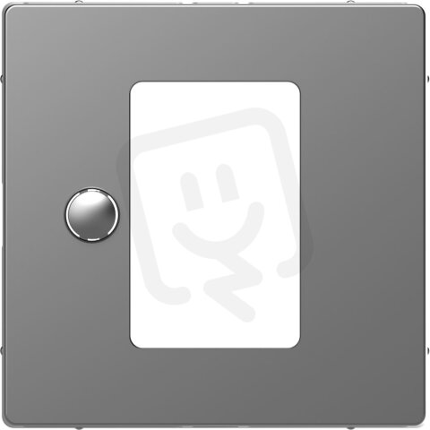 Centrální deska, Merten System D, pro termostaty, stainless steel, plast