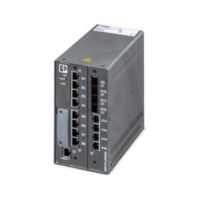 Industrial Ethernet Switch FL SWITCH EP6512-4GSFP-LV PHOENIX CONTACT 1539381