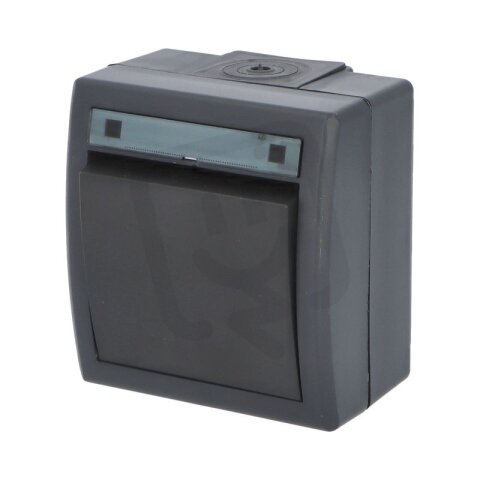 ATLAS 2K IP55 Přepínač střídavý č.6, antracitový FAMATEL 19075-09