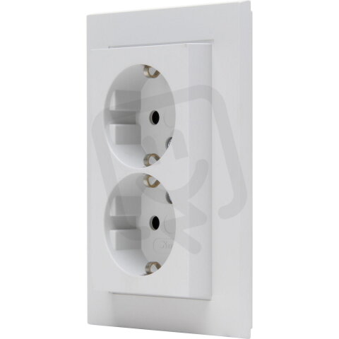 HK07 - Double earthed socket outlet with