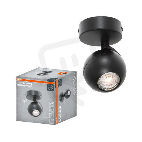 LED SPOT SPHERAL BLACK 1XGU10 OSRAM 4099854588402