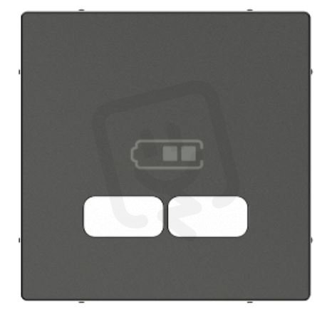 Merten Centrální deska pro 2xUSB, System M, Antracit SCHNEIDER MTN4367-0414