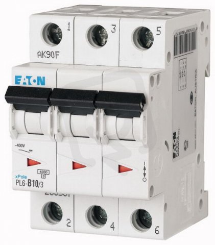 Jistič Eaton PL6-B10/3 (6kA) 10A 3-pólový 286587