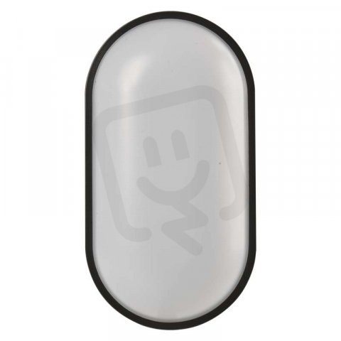 LED NÁSTĚNNÉ SV. OVÁL ČERNÁ IP65 20W WW