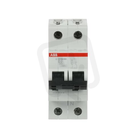 ABB S201M-D2NA jistič 1F odpojení N vodiče (1+NA) 2 A char. D 10kA