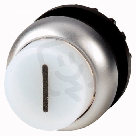 Eaton M22-DRLH-W-X1 Prosvětlená ovládací hlavice, zvýšené, aretace, titan,I bílá