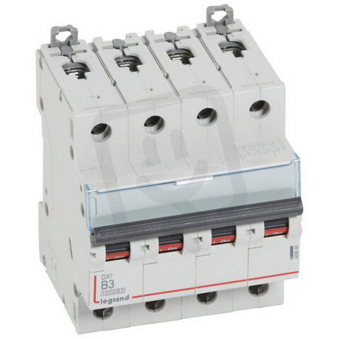 DX3 JISTIČ, 4 PÓLOVÝ, CHAR. B,3A 10000A/16KA LEGRAND 409060