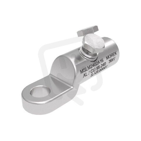 Kabelové oko MSLM240 Al/Cu 95-240mm2, M16, 2x Al šroub, 36 kV MOREK MSLM2402A16