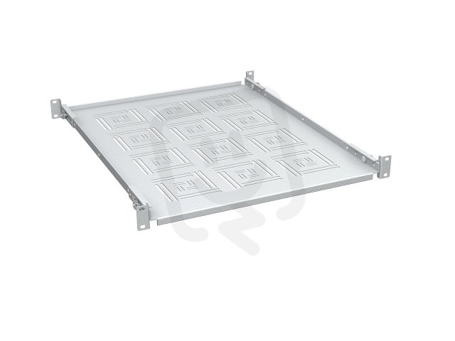 Police 19" 1U 550mm pevná RAL 7035 úchyt na přední i zadní lišty UP-15