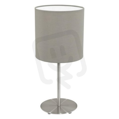 Stolní svítidlo PASTERI 1xE27 matný nikl/šedohnědá 60W IP20 EGLO 31595