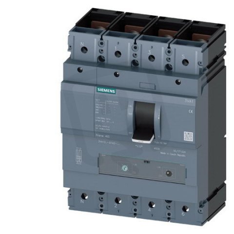 Jistič 3VA13, 320A 36kA/415V, Ir224÷320A, bez jištění N-pólu, 4P přední přívod