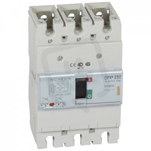 DPX3 250TM 3P 200A 25KA LEGRAND 420208