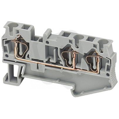 Pružinová svorka, 3 body, 4mm2, modrá (obj. mn. 50ks) SCHNEIDER NSYTRR43BL