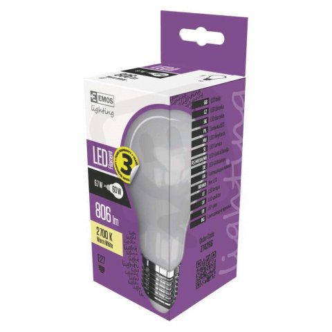Emos Z74266 LED FLM A60 6,7W(60W) 806lm WW ML. /1525283259/