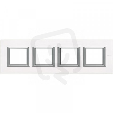 Legrand HA4802M4HVBB BTAX Rámeček2+2+2+2 HOR.SKLO BÍLÉ
