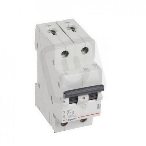 RX3 JISTIČ, 2 PÓLOVÝ, CHAR. C, 16A 6000A LEGRAND 419224