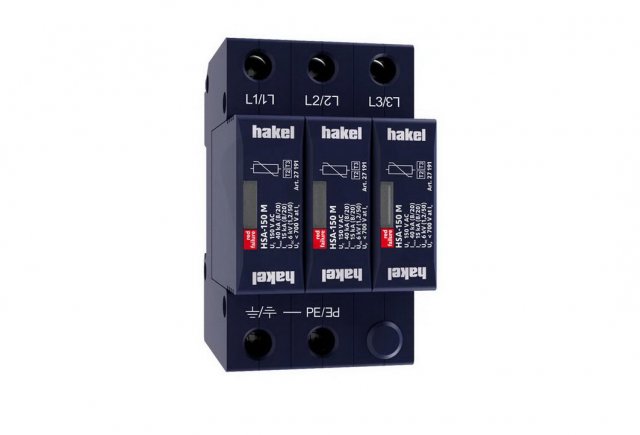 Svodič rázového přepětí HSA-150/3+0 M SPD typ 2+3 HAKEL 27512