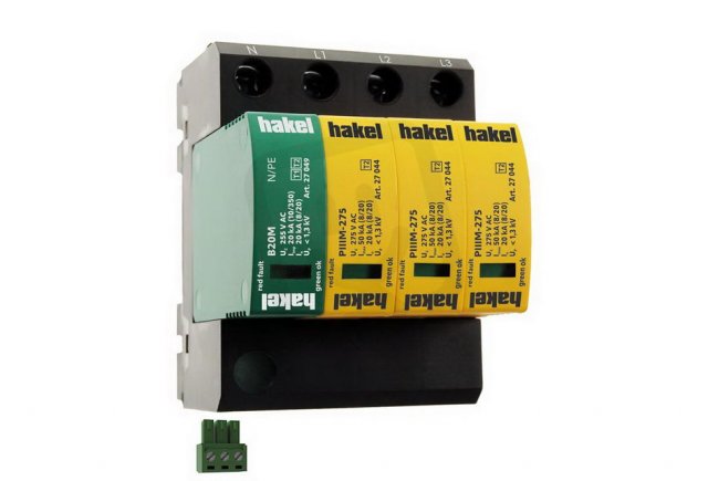 Svodič rázového přepětí PIIIM-275 DS/3+1 Vseries HAKEL 27023
