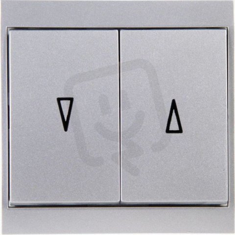 THAYA STŘÍBRNÁ - žaluziový vypínač žaluziový KOPP 621520088