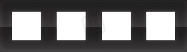 4-rámeček Pure-LIQUID BLACK NIKO 242-76400