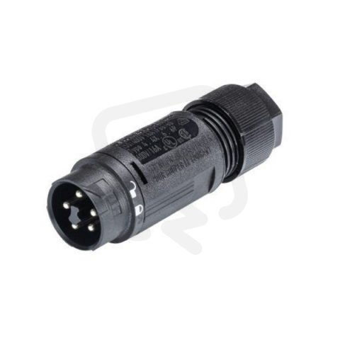 vidlice na kabel RST mini, 5-pól, černá WIELAND 46.052.4553.1