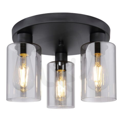 Stropní svítidlo HADERA černá 3xE27, max. 60W 230V GLOBO 15465-3D