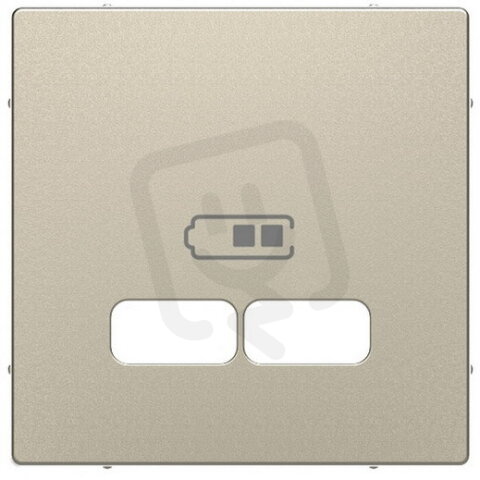 Centrální deska, Merten D-Life, pro 2xUSB, Sahara    SCHNEIDER MTN4367-6033