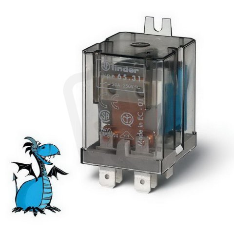 Výkonové relé, FA250, 1Z_1R/20A, 24V DC FINDER 65.31.9.024.0000
