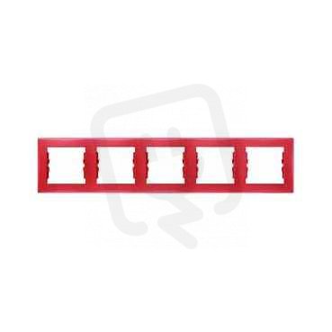 Sedna Rámeček pětinásobný, Red SCHNEIDER SDN5800941