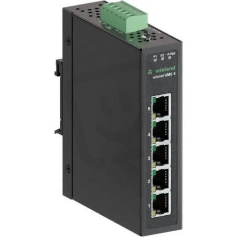 Switch ethernetový, WIENET UMS 5-W, 5 ry