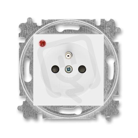 Zásuvka s přepěťovou ochranou 5599H-A02357 03 bílá/bílá Levit ABB