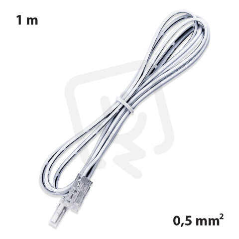 Připojovací konektor LED pásku šíře 10mm, 1m, bílý 12-24V max.3A ML-112.617.88.0