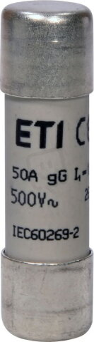 Válcová pojistka CH14 gG 50A/500V ETI 002651035