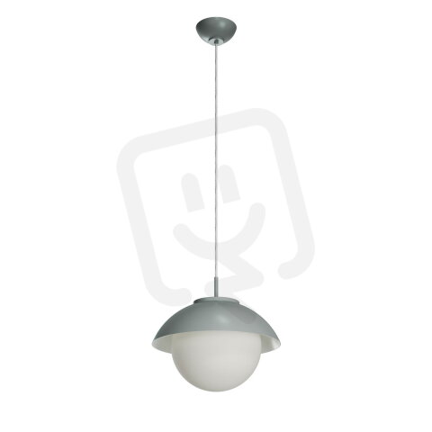 Závěsné svítidlo se skleněným stínidlem OSMONT LUKIDA ST2 10W IP40 E27 šedá
