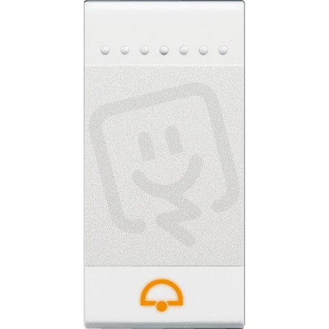 BTICINO LIVINGLIGHT KRYTKA SPÍNAČ ZVON.1MODULOVÁ.BÍLÁ N4915DN